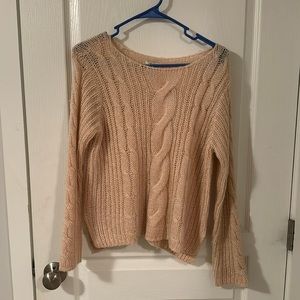 Pink knit sweater
